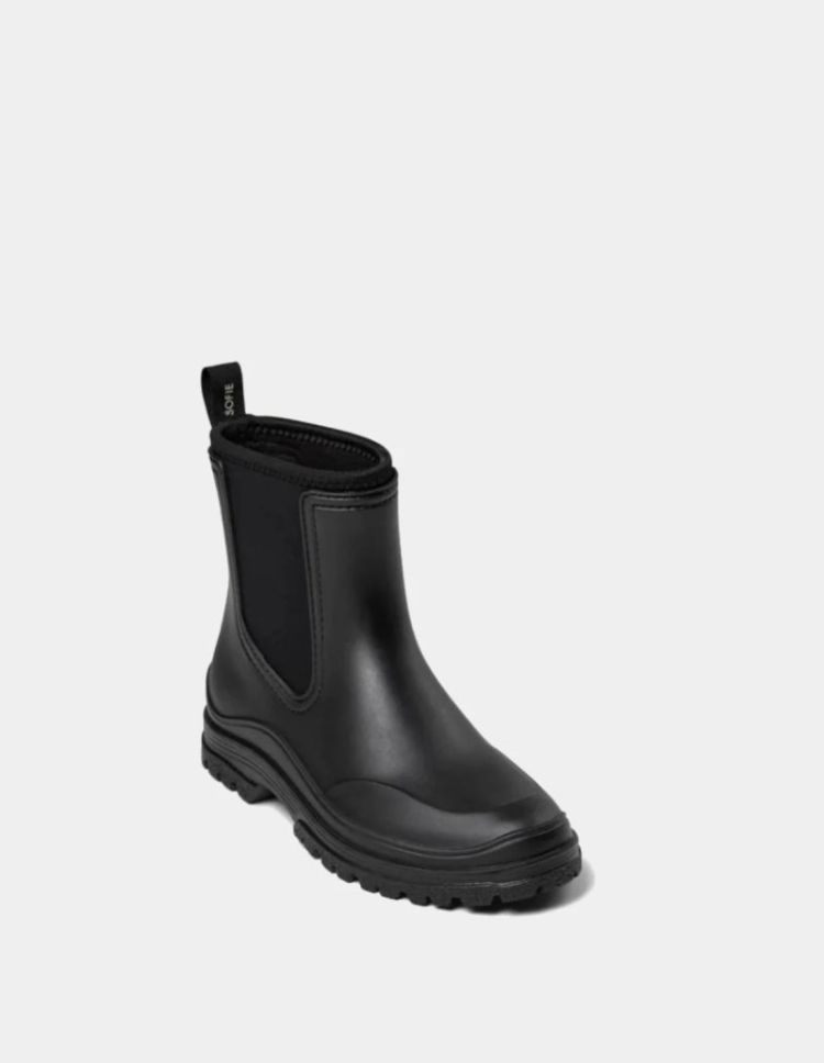 Jodiesw rubber boot w lining Black