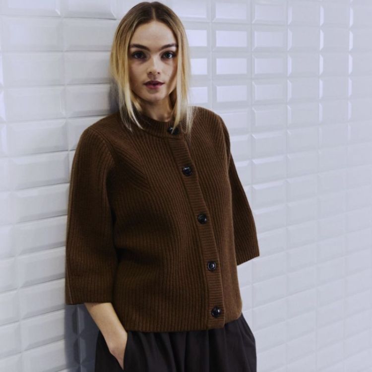 Wblvivianna hs sleeve cardigan Camel