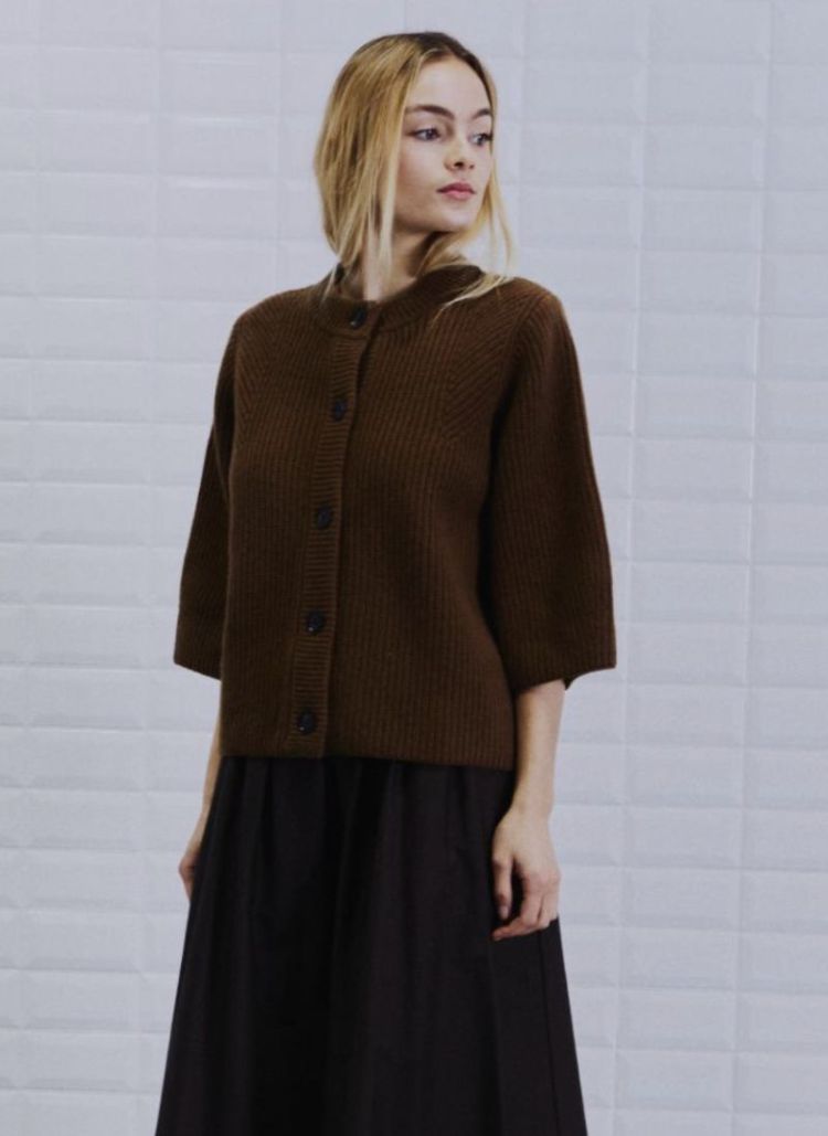 Wblvivianna hs sleeve cardigan Camel