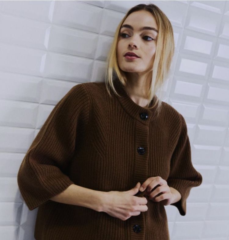 Wblvivianna hs sleeve cardigan Camel