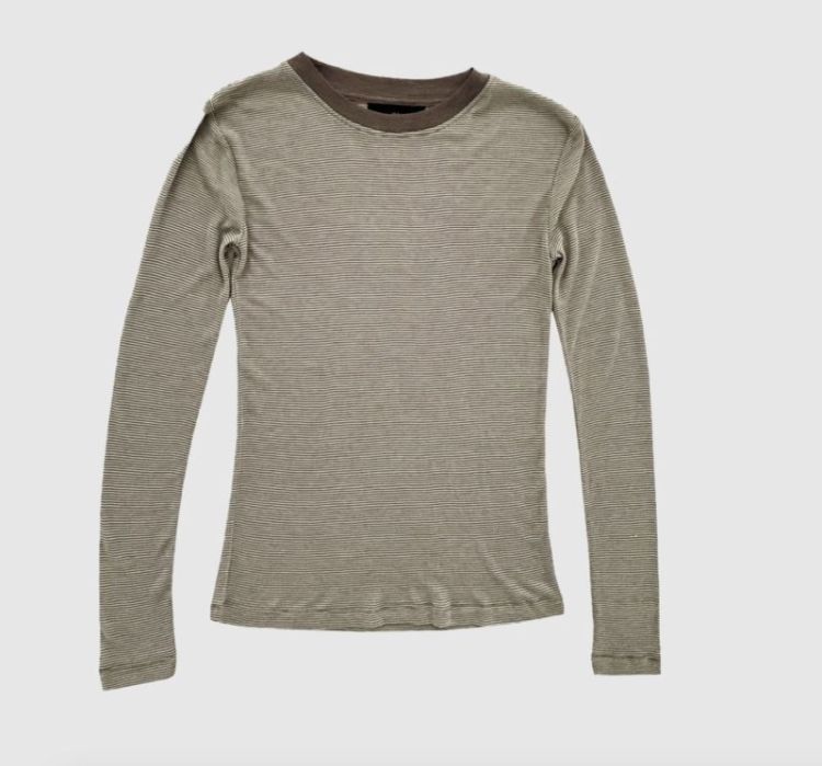 Wbljosefine ls tee  Brown stripe