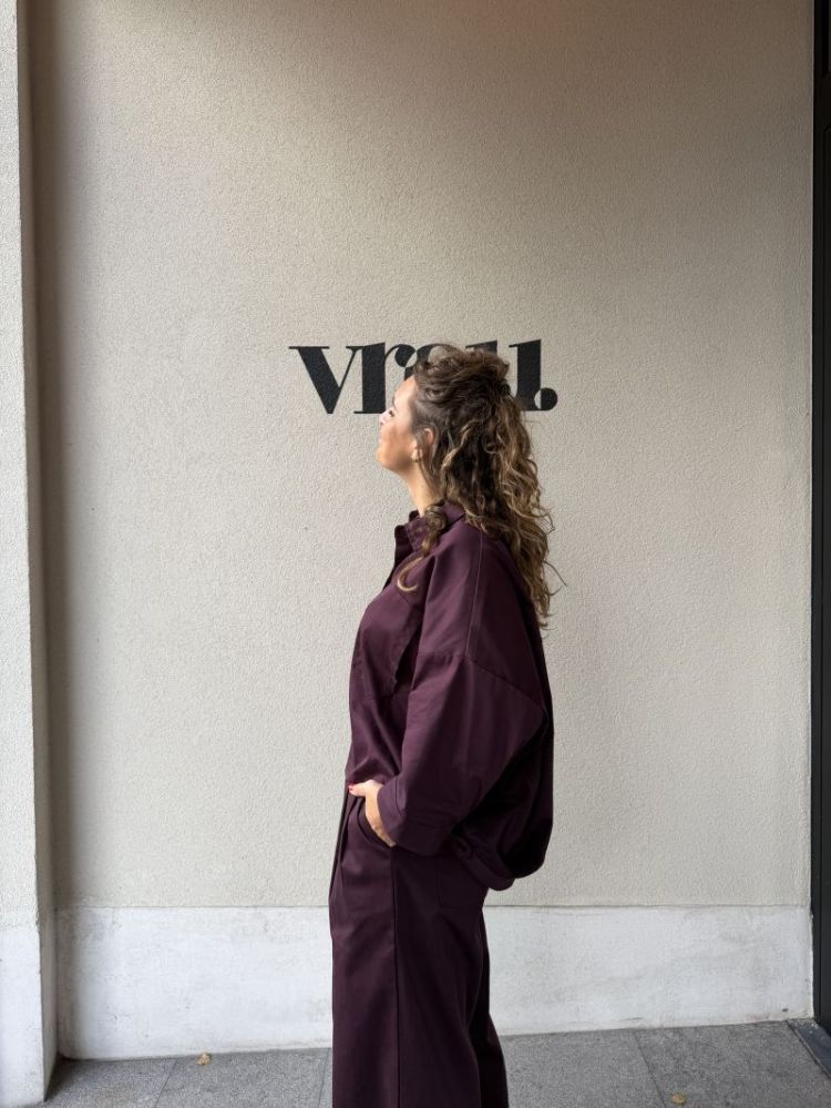 Wblmadison wide pant Blackberry cher