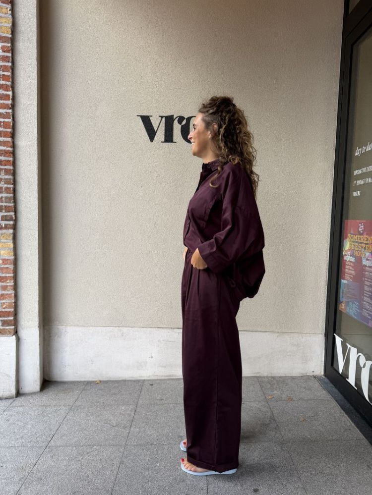 Wblmadison wide pant Blackberry cher