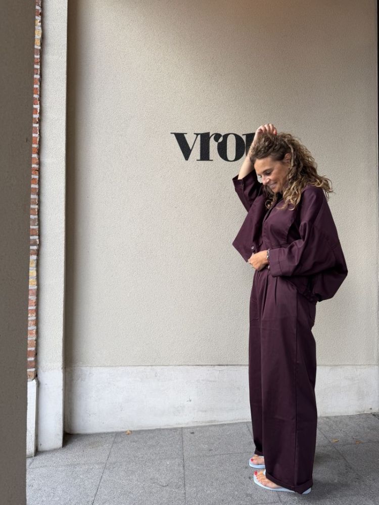 Wblmadison wide pant Blackberry cher
