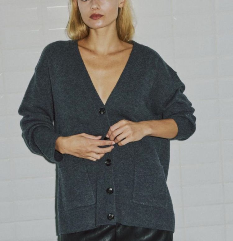 Wblcamilla ls cardigan Dark grey
