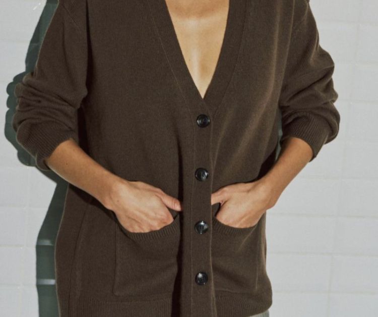 Wblcamilla ls cardigan Cookie brown