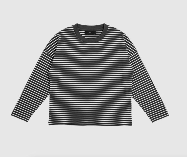 Wbldomu ls tee Dark grey melan