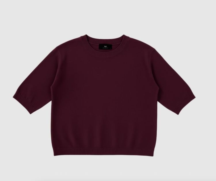 Wblkai SS pullover Dark wine
