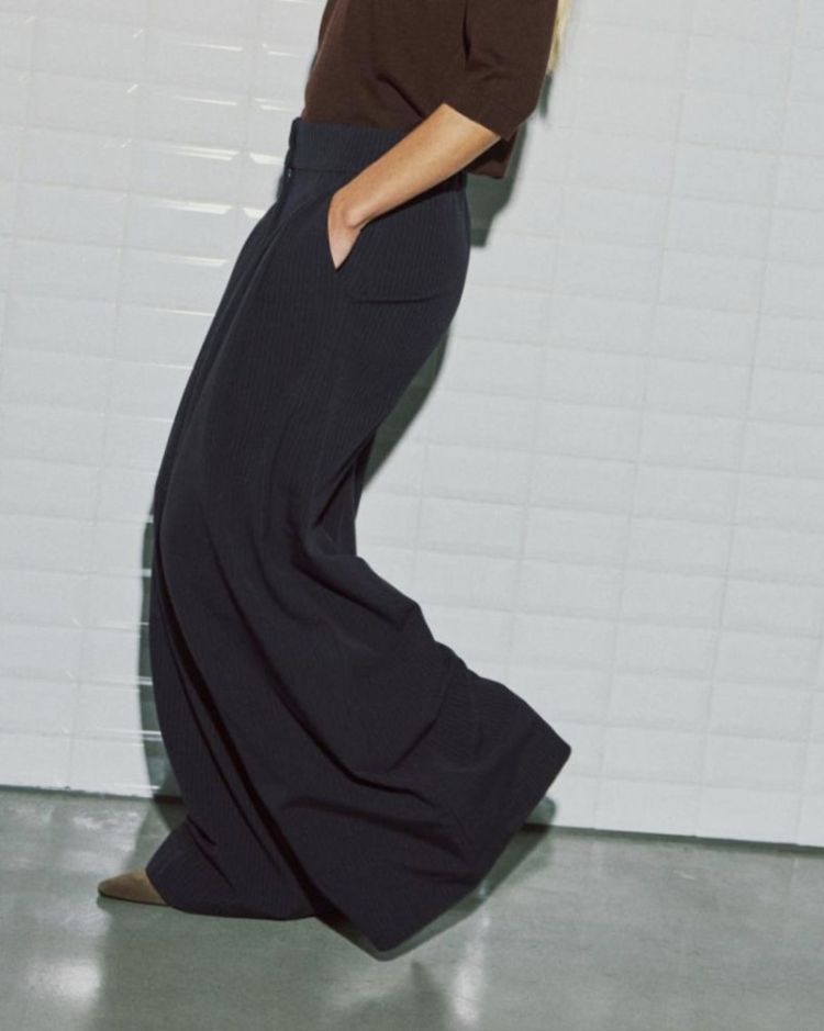 Wbllily tailored pant  Navy pinstripe 