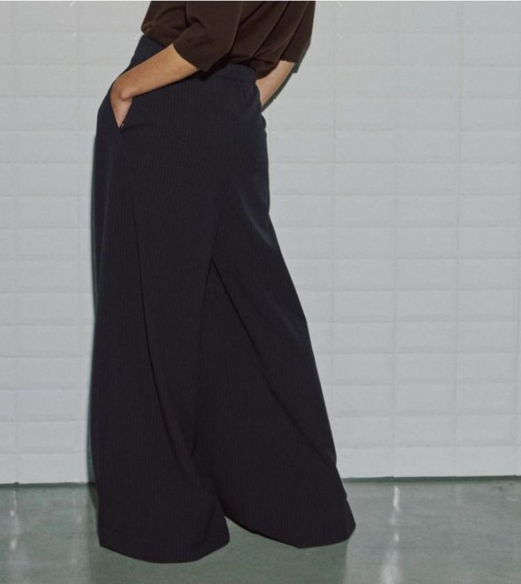 Wbllily tailored pant  Navy pinstripe 
