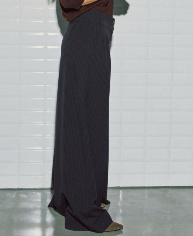 Wbllily tailored pant  Navy pinstripe 