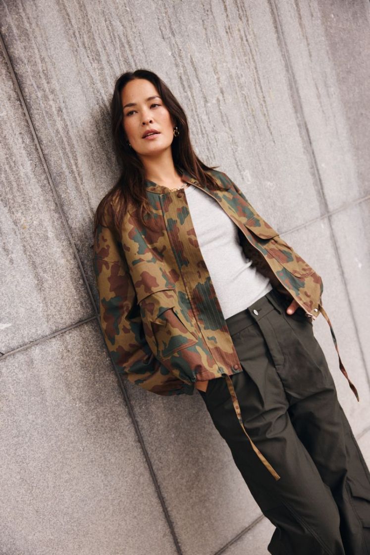 Wblleah ls camo jacket Camo print gree