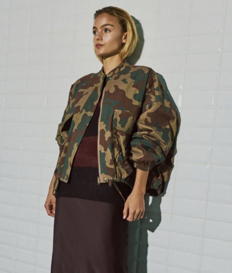 Wblleah ls camo jacket Camo print gree
