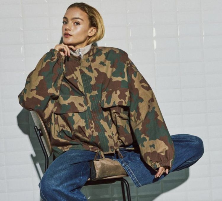 Wblleah ls camo jacket Camo print gree