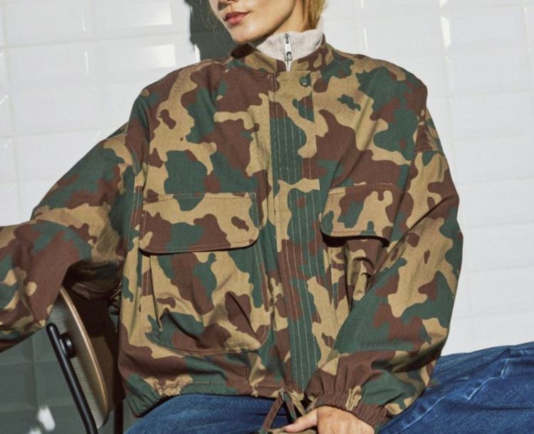 Wblleah ls camo jacket Camo print gree