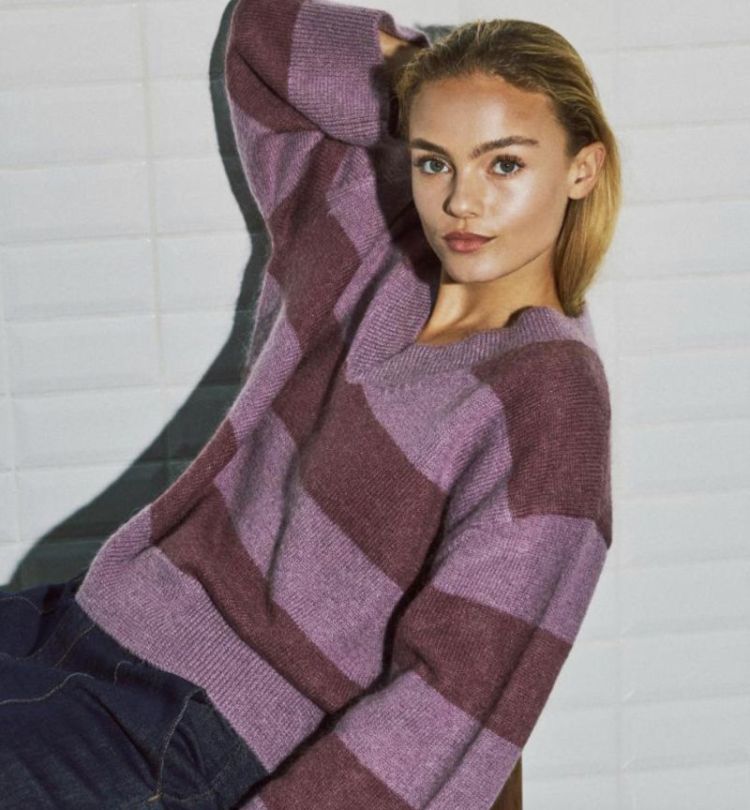 Wblnikita ls pullover Blackberry stri