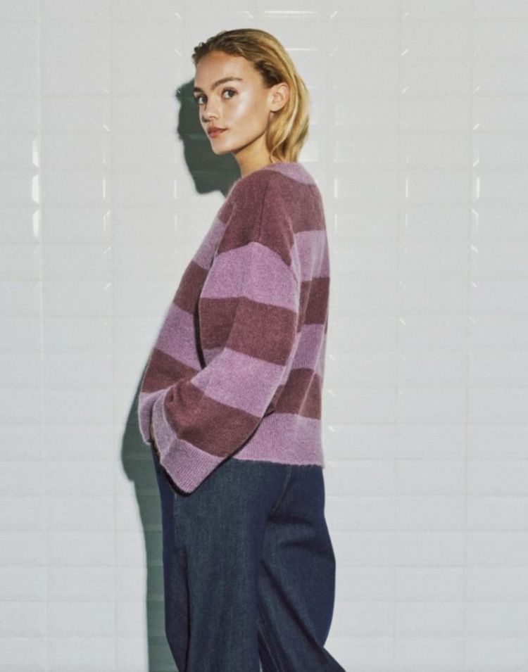 Wblnikita ls pullover Blackberry stri