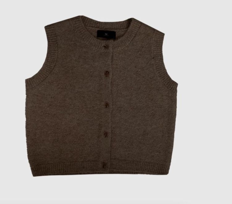 Wblandrea waistcoat dark brown
