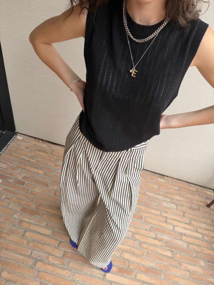 Garboiw pants Vanilla black s