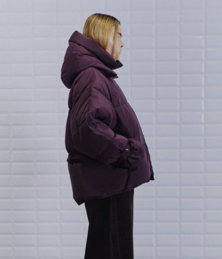 Wblkylie real down jacket Windsor wine ro