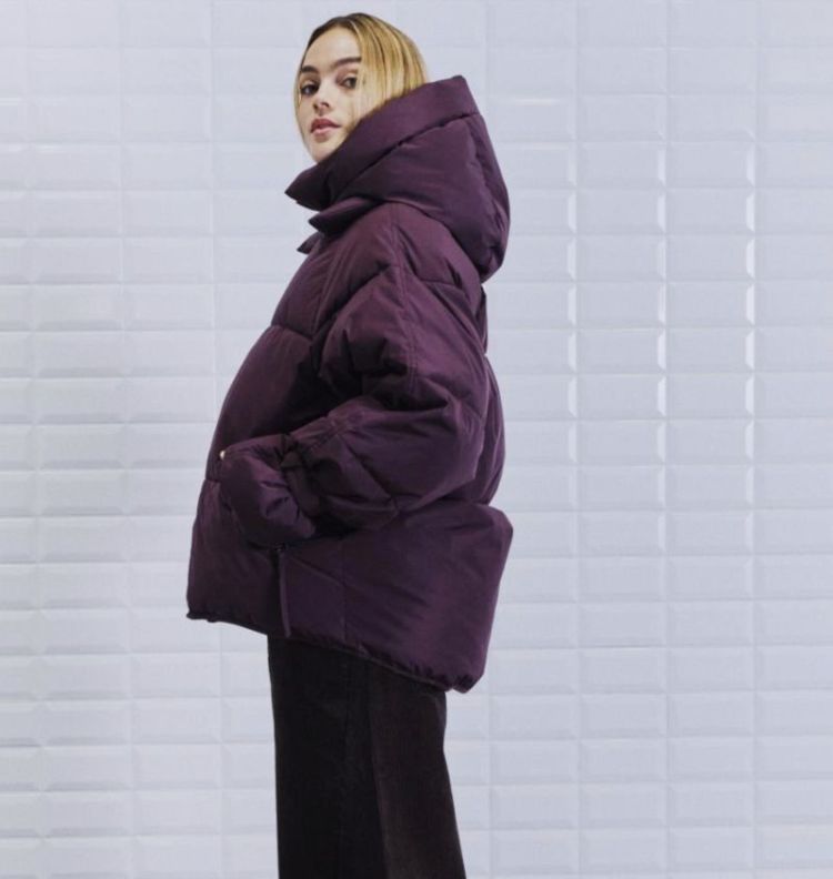 Wblkylie real down jacket Windsor wine ro