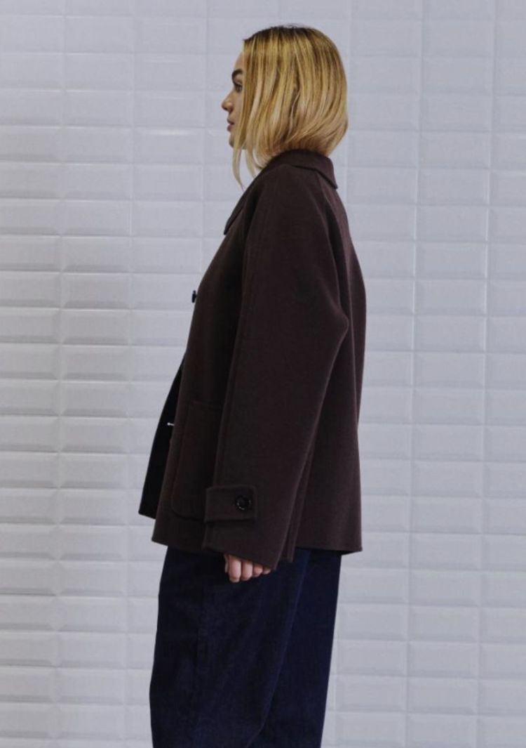Wnmlucia mel wool jacket Dark brown