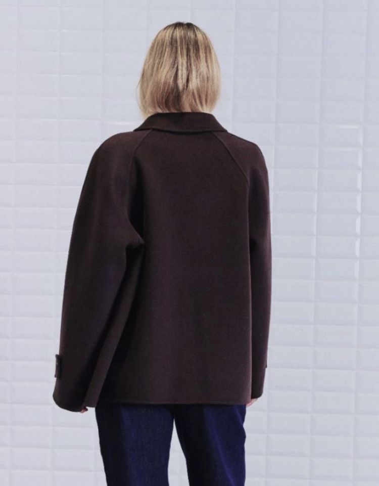 Wnmlucia mel wool jacket Dark brown