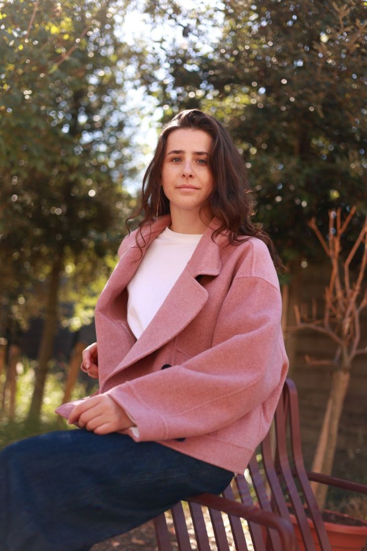Manteau court pol chale  Pink