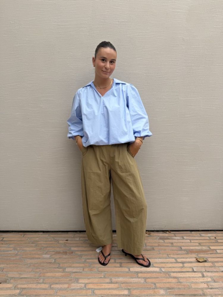 Pantalon ballon ceinture  Beige