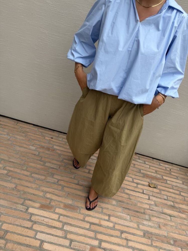 Pantalon ballon ceinture  Beige