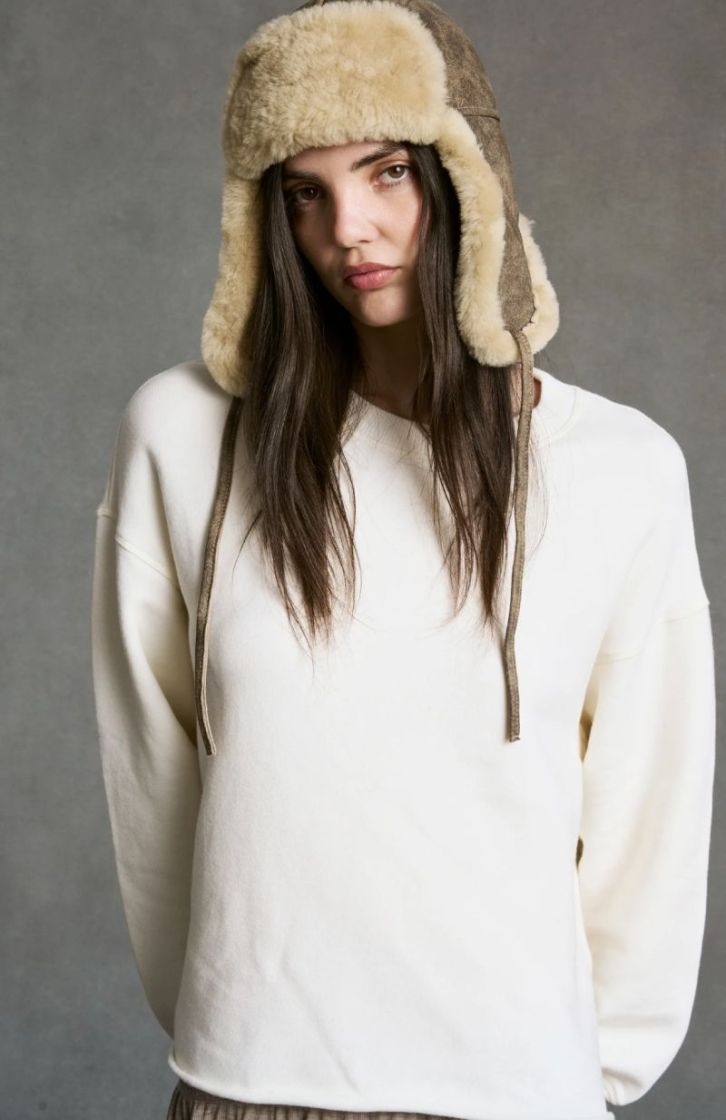 Pull ML col rond  Cream