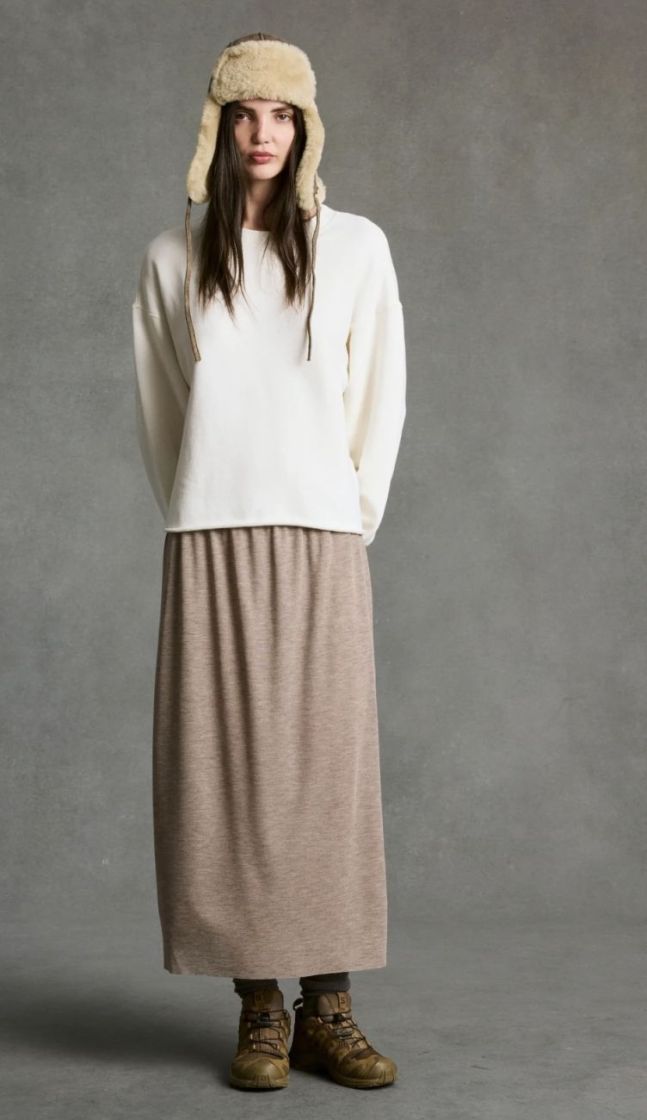 Pull ML col rond  Cream