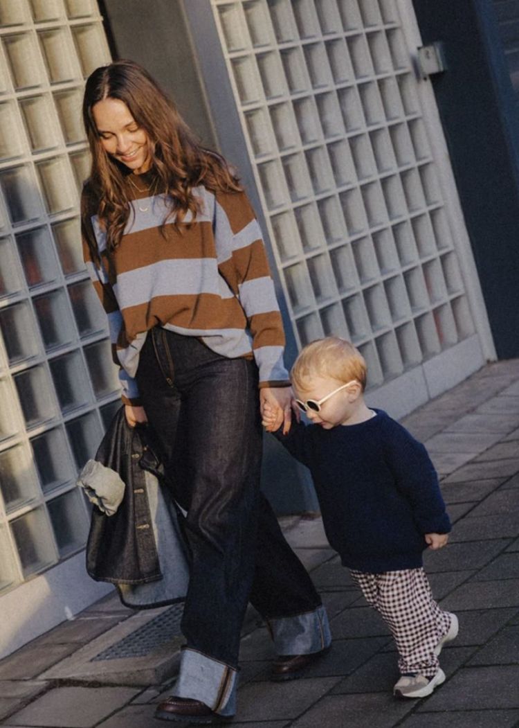 Chloé knit  Camel / blue st