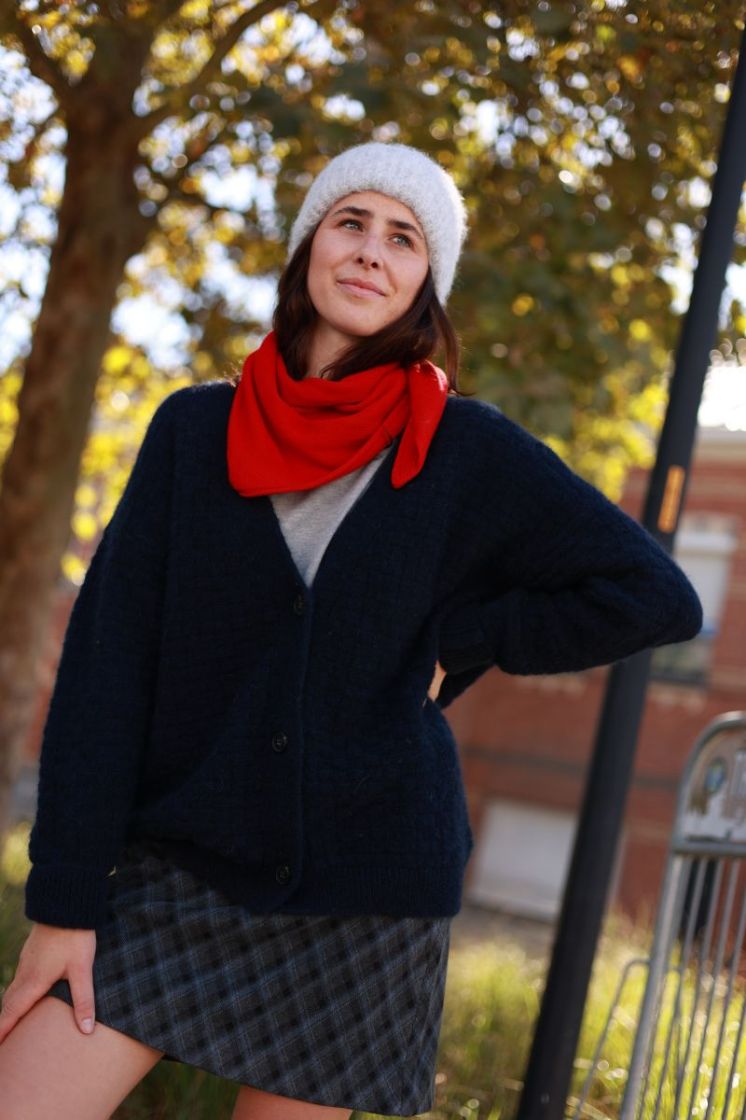 Triangle scarf  Red