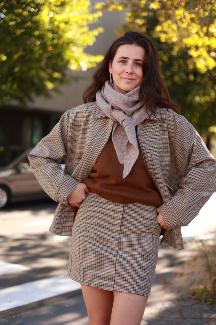 Slwelara relaxed bomber jacket Checks
