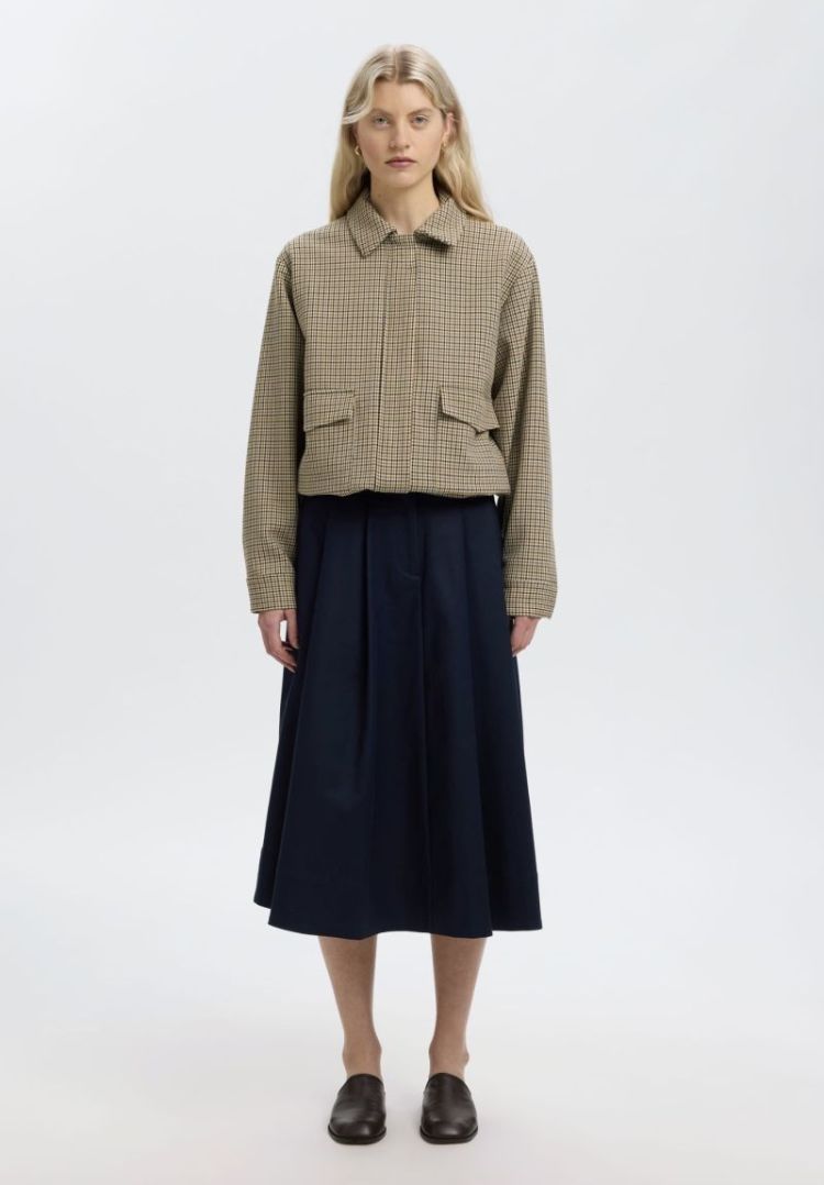 Slwelara relaxed bomber jacket Checks
