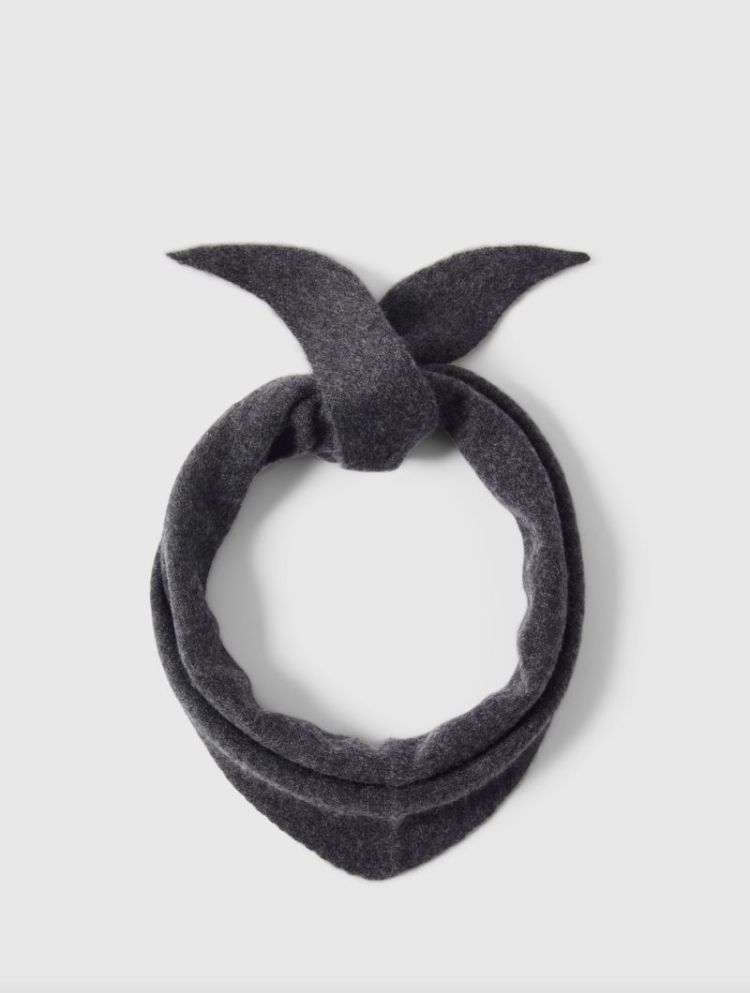 Slwmaria narrow cashmere scarf Dark grey melan