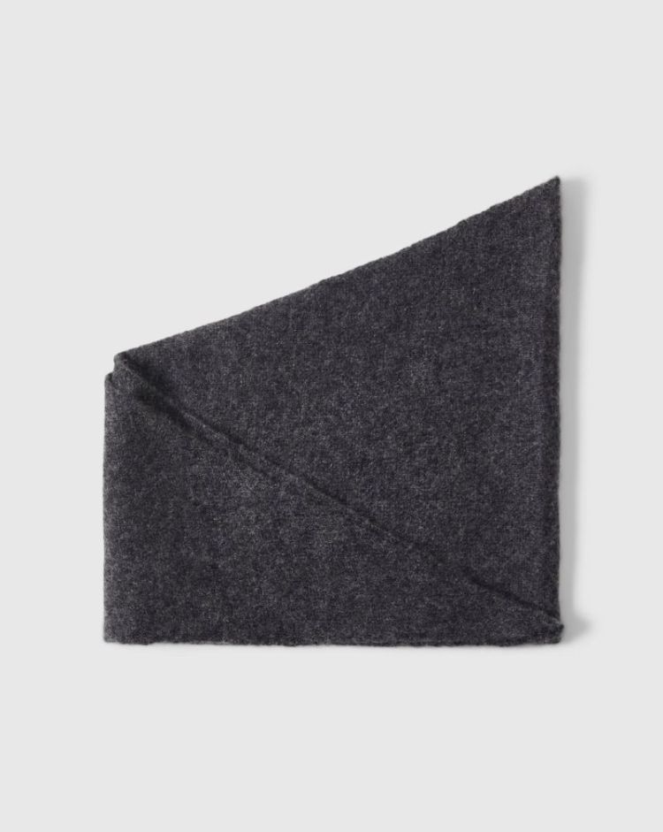 Slwmaria narrow cashmere scarf Dark grey melan
