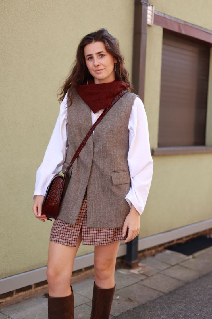 Slwrelaxed ezma vest Chocolate chip