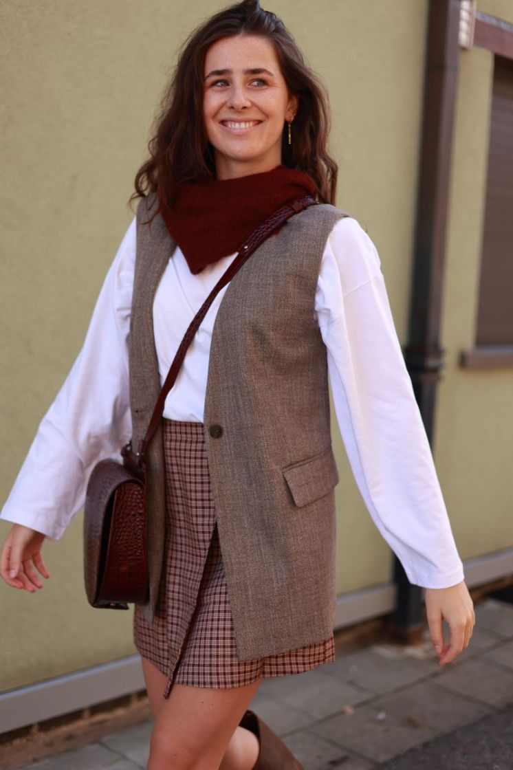 Slwrelaxed ezma vest Chocolate chip