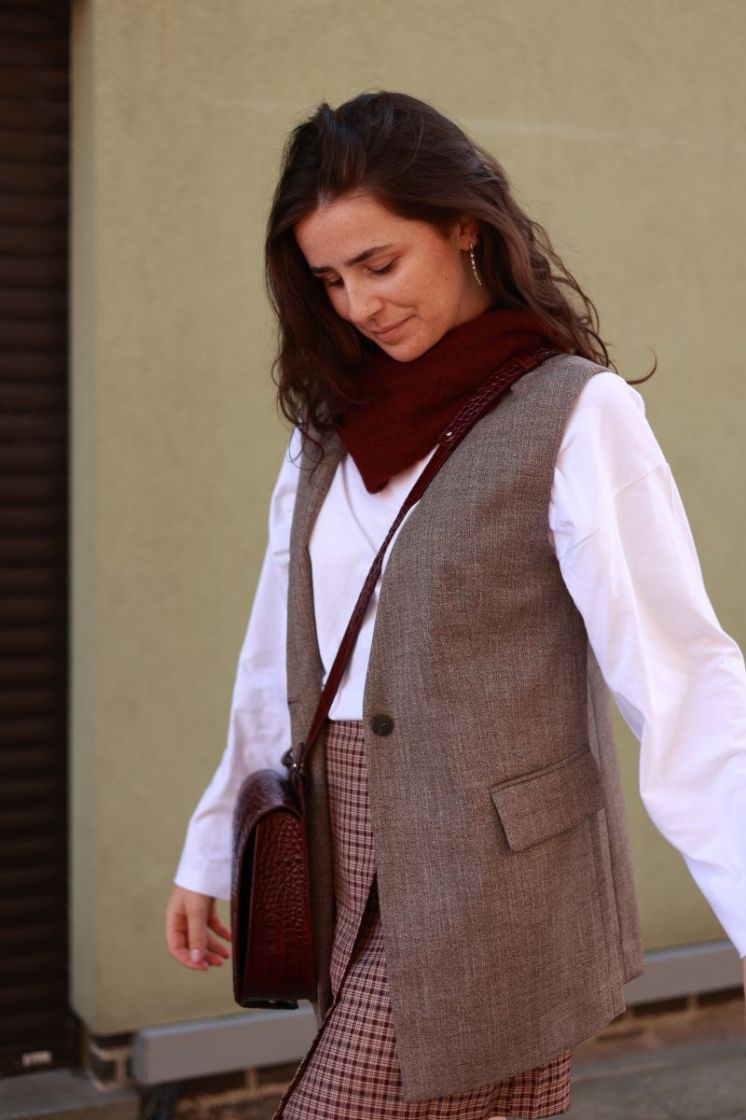 Slwrelaxed ezma vest Chocolate chip