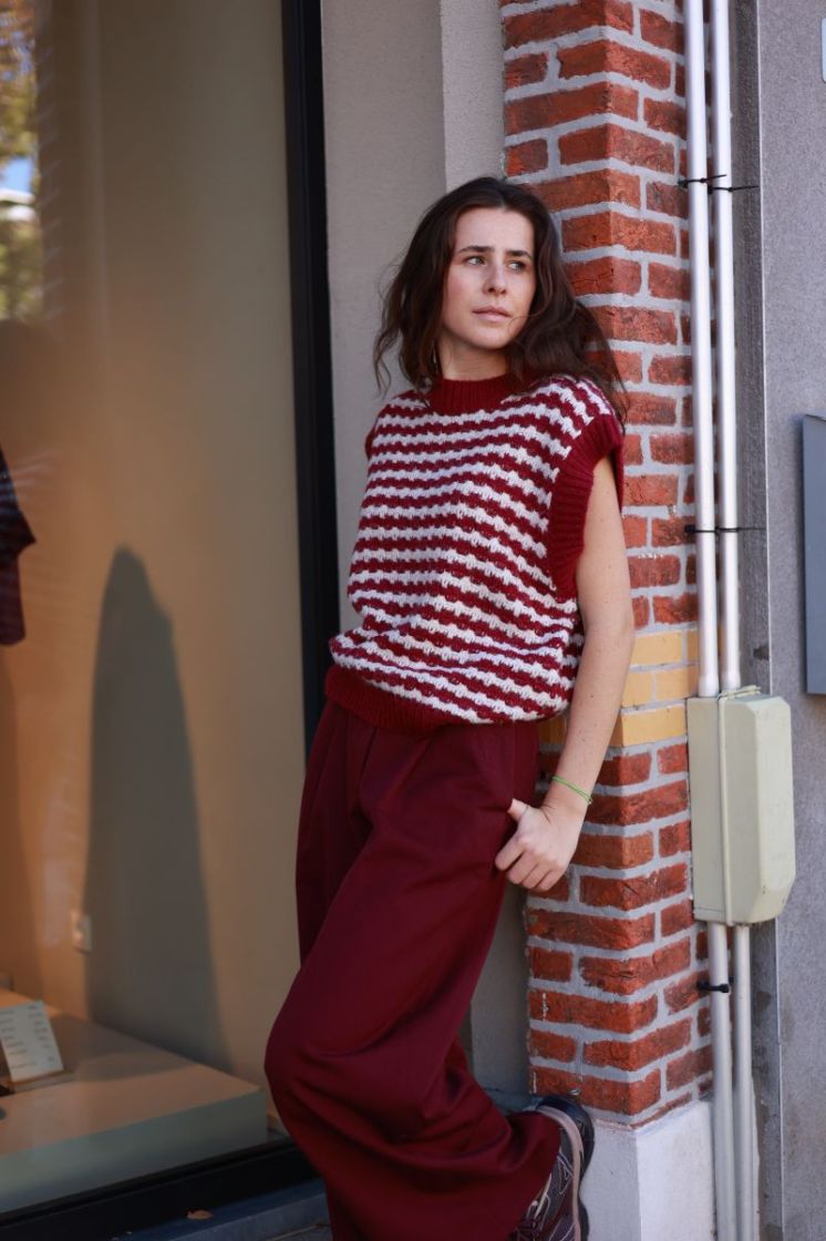 Slwextra wide hw thilde pant Tawny port