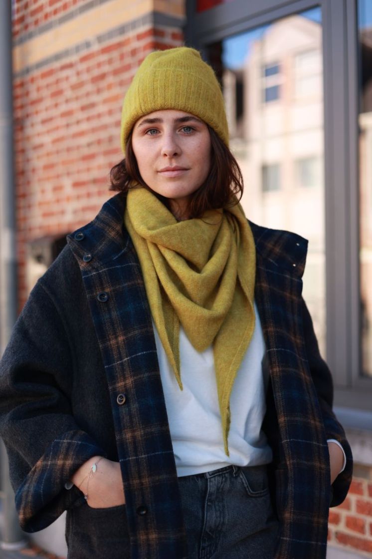 Slwlulu brushed wool blend Avocado oil 