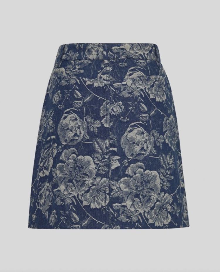 Mschtita skirt Mid blue flower
