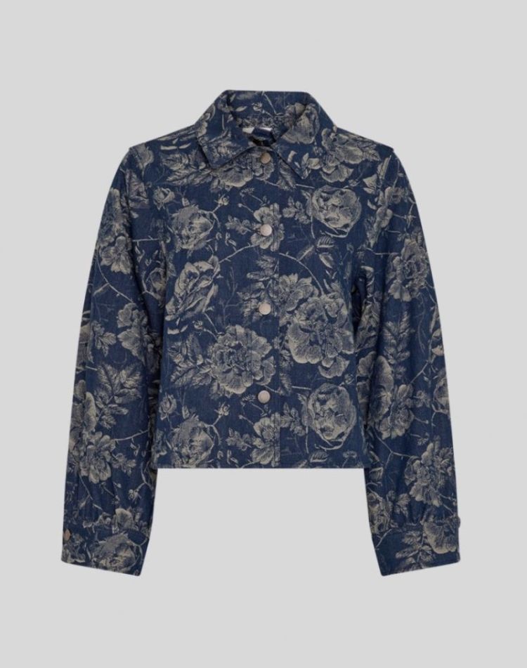 Mschtita shirt  Mid blue flower