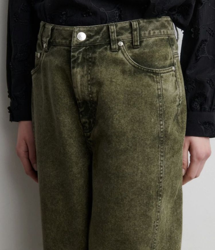 Jaye denim barrel jeans Green denim 