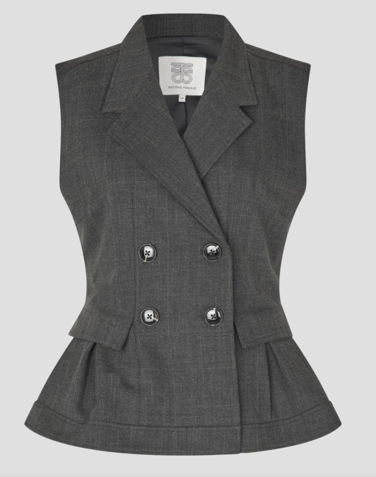 Anjou waistcoat Dark grey melan