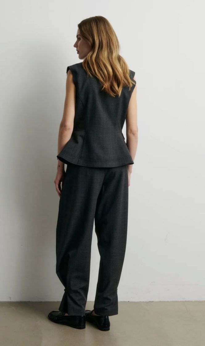 Anjou waistcoat Dark grey melan