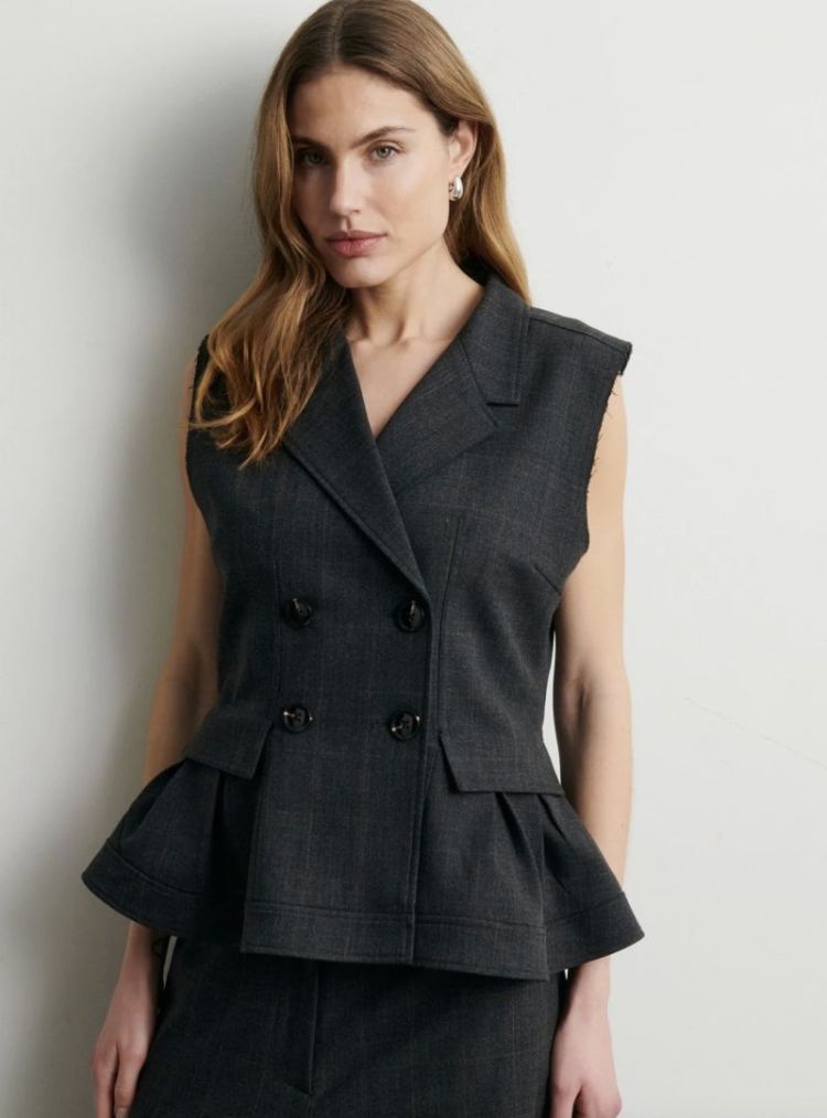 Anjou waistcoat Dark grey melan