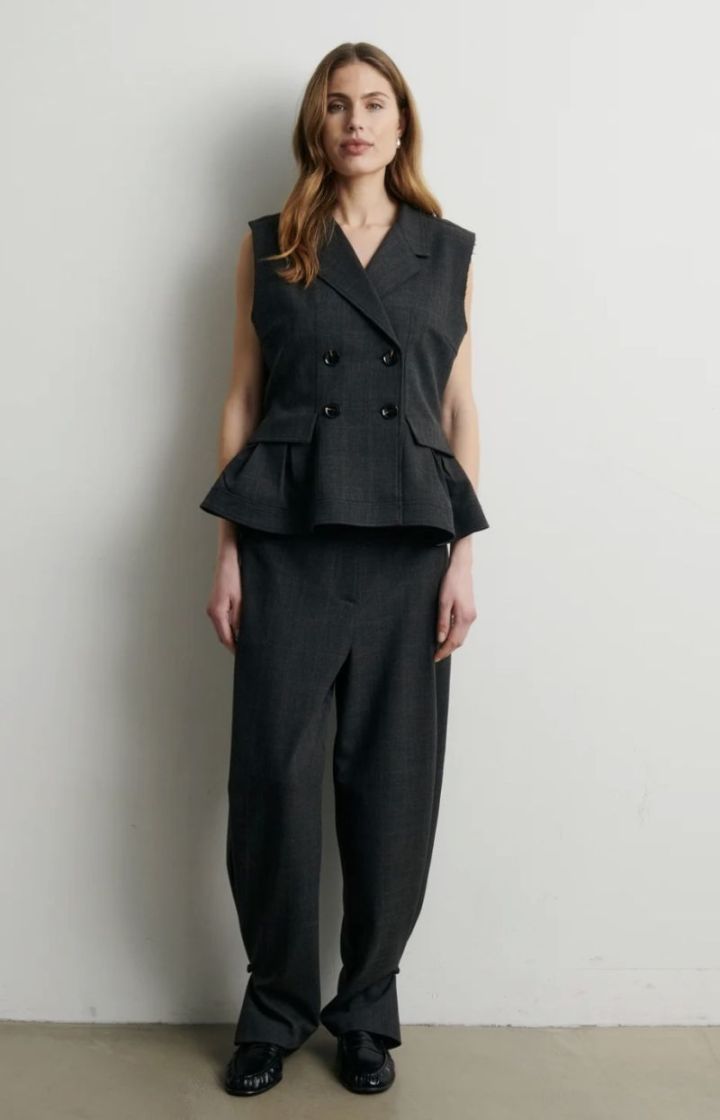 Anjou waistcoat  Dark grey melan